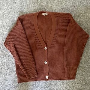 Tradlands Shelter Cardigan in Sienna